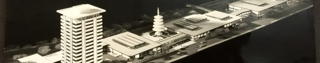 Scale model of the Japan Culture and Trade Center in San Francisco, 1968